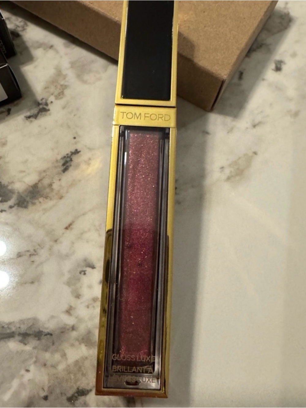 Tom Ford Gloss Luxe Lip Gloss in Shimmery Rose Pink